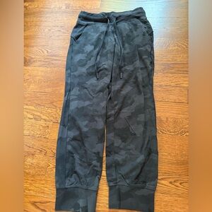 Lululemon Black Camouflage Ready to Rulu Joggers